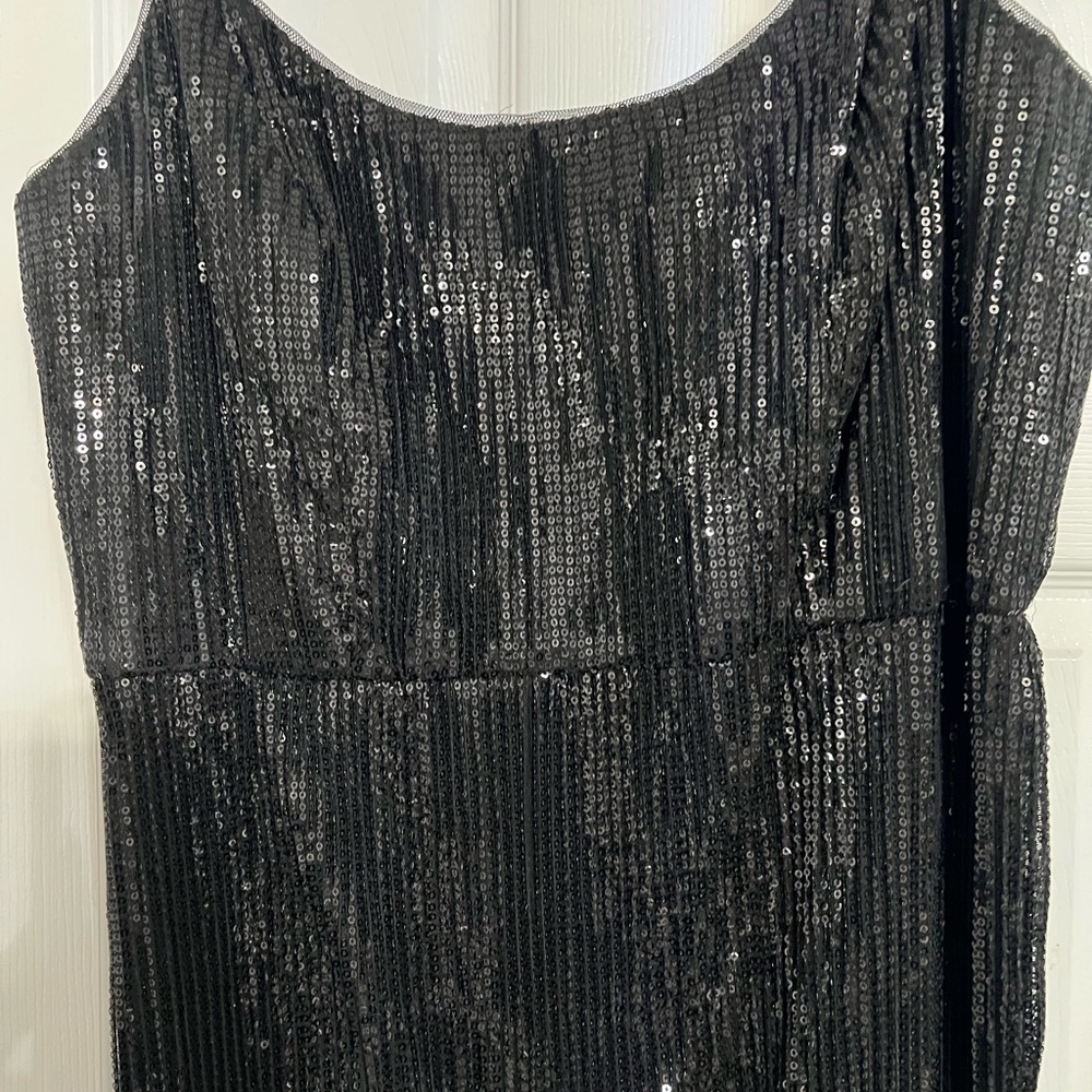 Black Sequin Dress